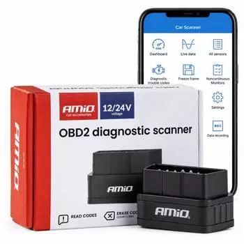 AMiO ELM327 OBD2-Diagnosescanner Bluetooth (04731)