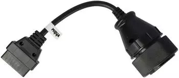 vhbw OBD1 37-Pin auf OBD2 16-Pin Adapter LKW, 20cm (177254734)