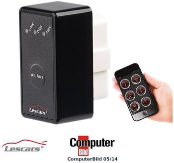 Lescars OBD2-Profi-Adapter OD-200.apc mit Bluetooth, für Androidgeräte