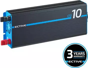Ective Batteries CSI 10 PRO Sinus-Wechselrichter 1000W 12V mit Netzvorrangschaltung (CSI 10 PRO)