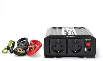 Nedis Wechselrichter modifizierte Sinuswelle 12V DC, 1000W, Typ F/USB-A (PIM100012FGY)