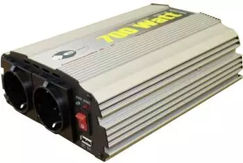 Cemon Classic Power Wechselrichter 700W, 12V DC/230V AC (777-070-12-D-D)