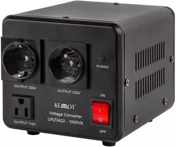 Kemot Spannungswandler 230/115V & 115/230V umschaltbar 1000VA (URZ3422)