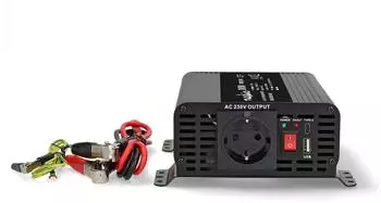Nedis Wechselrichter reine Sinuswelle 12V DC 300W (PIP30012FBK)