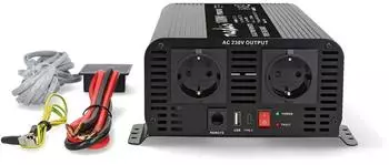 Nedis Wechselrichter Reiner Sinus 24V DC 1000W (PIP100024FBK)