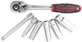 Mannesmann Zündkerzenmontage-Satz 3/8" 7-teilig (M00174)