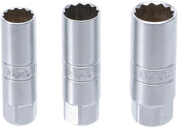 BGS Zündkerzen-Einsatz-Satz Zwölfkant Antrieb Innenvierkant 10 mm (3/8") 14-16-18 mm 3-tlg. (6858)