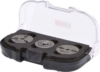 KS Tools Universal Bremskolben-Rückstell-Werkzeug-Adapter-Satz, 3-tlg (150.2295)