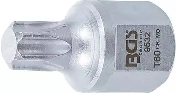 BGS Keilrippenriemen-Bit-Einsatz 1/2" Torx T60, SW 22mm (9532)