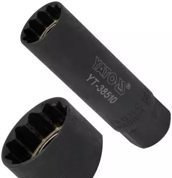 Yato Z&uuml;ndkerzen-Steckschl&uuml;ssel 14mm 12-Kant 3/8" magnetisch (YT-38510)
