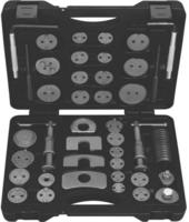 Ks Tools Dreh-/R&uuml;ckstellwerkzeugsatz, Bremssattelkolben 150.1970