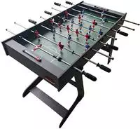 Relaxdays Kickertisch, klappbar, HBT: 78 x 122 x 61 cm, Fu&szlig;ballkicker f&uuml;r Kinder &