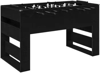 vidaXL Tischfu&szlig;balltisch schwarze Eiche 146,5x74x85cm (3378200)
