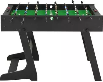 vidaXL Klappbarer Kickertisch 121x61x80cm, schwarz