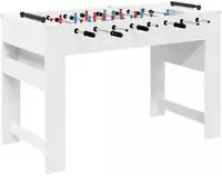 vidaXL Tischfu&szlig;balltisch Wei&szlig; 125 x 60,5 x 80 cm Holzwerkstoff