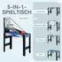 Sport Now Multigame Spieltisch 5-in-1 Tischtennis, Billard, Hockey, Basketball, Bogenschießen