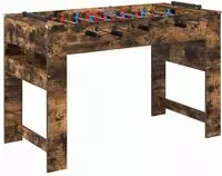 vidaXL Tischfu&szlig;balltisch R&auml;uchereiche 125 x 60,5 x 80 cm Holzwerkstoff