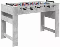 vidaXL Tischfu&szlig;balltisch Betongrau 125 x 60,5 x 80 cm Holzwerkstoff