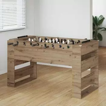 vidaXL Tischfußballtisch Artisan-Eiche 146,5x74x85cm (3378206)
