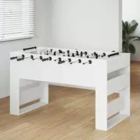 vidaXL Tischfu&szlig;balltisch Wei&szlig; 146,5 x 74 x 85 cm Holzwerkstoff