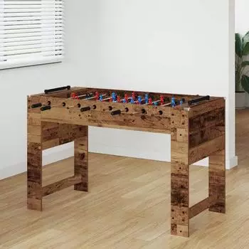 vidaXL Tischfußballtisch Altholz 125x60,5x80cm