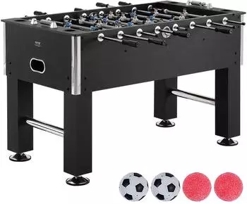 VEVOR Kickertisch 140cm, 4 Bälle, 4 Getränkehalter
