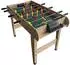 Relaxdays Kickertisch 78x122x61cm Holzoptik natur/grün