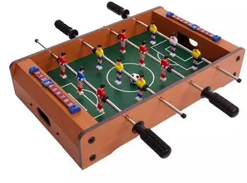 MCW Mini-Tischkicker J68, Holz, 51x31x10cm (74006)