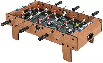 Costway Mini Tischkicker aus Holz, 69x60x24cm (UY10044BN)