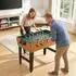 HomCom 4-in-1 Spieltisch Tischtennis, Kicker, Billard, Tischhockey Stahl/Naturholz (A70-061V01MX)