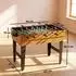 HomCom 4-in-1 Spieltisch Tischtennis, Kicker, Billard, Tischhockey Stahl/Naturholz (A70-061V01MX)