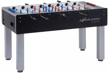 GARLANDO Tischkicker G-500 Evolution schwarz/silber (5438.02)
