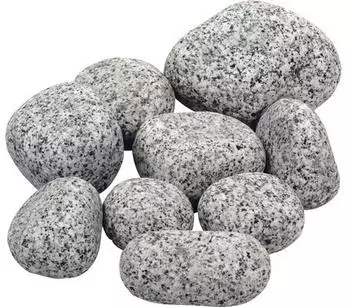 Weco Naturstein Granitkies 40-100 mm 250 kg grau-weiß
