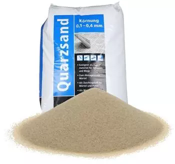 Garpet Quarzsand feuergetrocknet 0,1-0,4 mm 25 kg