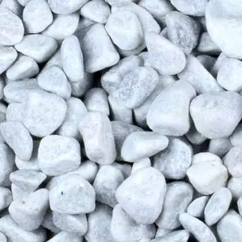 Garpet Zierkies 25 kg 25-40 mm Aquarium Carrara Weiß Garten Kies Marmor Gabion Steinteppich (2199-2)