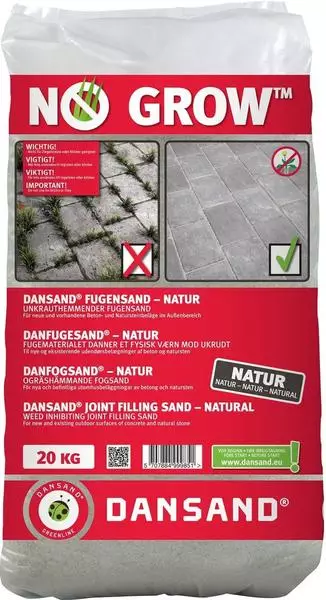 Dansand Fugensand NO GROW 1-5mm 20 kg natur