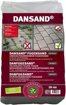 Dansand Fugensand NO GROW 1-5mm 20kg anthrazit