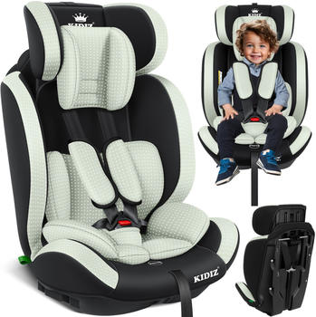 Kidiz Autokindersitz 9-36 kg, Gruppe 1+2+3 dreieck/grün