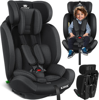 Kidiz Autokindersitz 9-36 kg, Gruppe 1+2+3 dreieck/schwarz