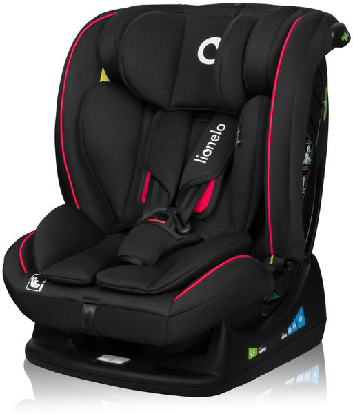 Lionelo Aart i-Size black carbon red