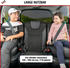 Walser Sitzerhöhung Raffi mit Isofix grau/schwarz