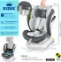 Kidiz Kinderautositz mit Isofix/i-Size 0-36kg anthrazit