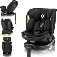 Lionelo KINDERAUTOSITZ Schwarz 44x59-79x49 cm