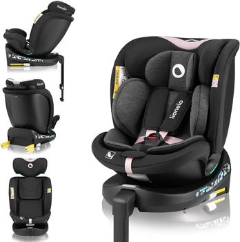 Lionelo Navy i-Size black/pink