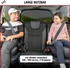 Walser Sitzerhöhung Raffi mit Isofix schwarz/grau