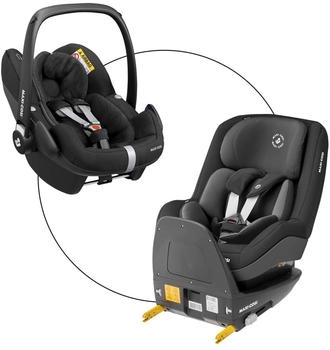 Maxi-Cosi Babyschale Pebble Pro inkl. Kindersitz Pearl 2 Pro & Isofix-Basis FamilyFix 3 essential black/authentic black