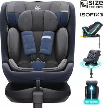 Daliya BRAVO 360° i-Size Auto-Kindersitz dunkelblau