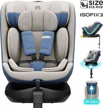 Daliya BRAVO 360° i-Size Auto-Kindersitz hellblau