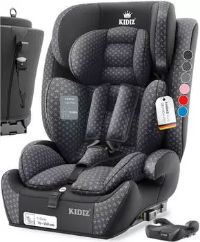 Kidiz Autokindersitz Premium 9-36 kg, Gruppe 1+2+3 Triangle Anthrazit