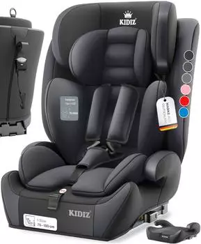 Kidiz Autokindersitz Premium 9-36 kg, Gruppe 1+2+3 anthrazit